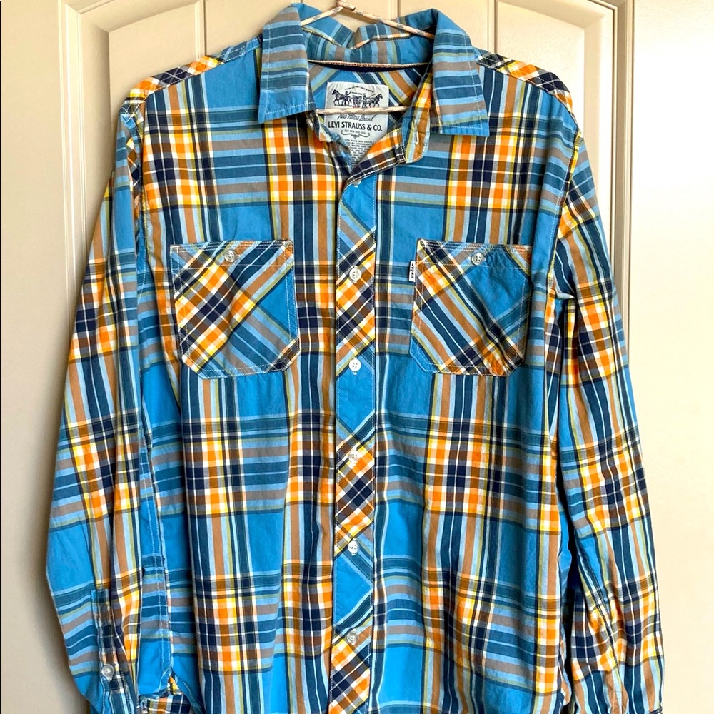 Levi Strauss & Co Plaid Shirt Size Medium